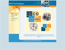 Tablet Screenshot of apcotech.com